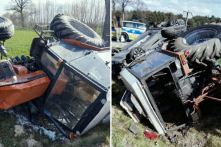 3 promile, sądowe zakazy, cofnięte uprawnienia. A kierowca ciągnika i tak ruszył w drogę!