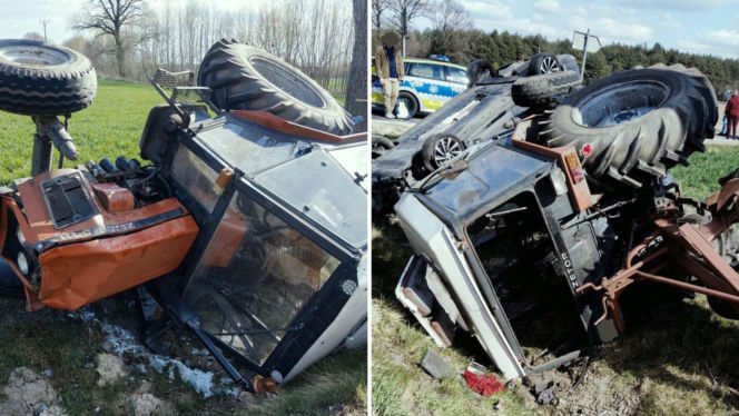 3 promile, sądowe zakazy, cofnięte uprawnienia. A kierowca ciągnika i tak ruszył w drogę!