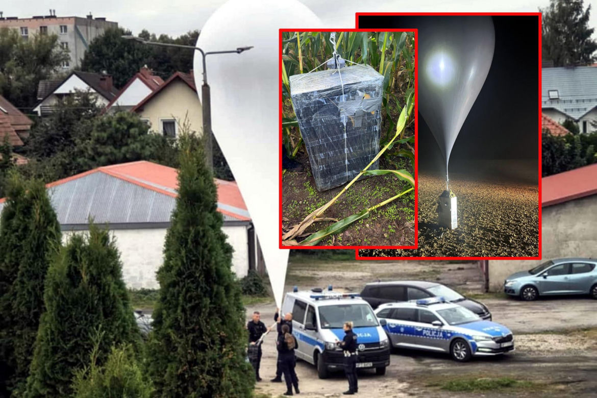Tajemnicze balony spadły na Warmii i Mazurach. Nowa metoda przestępców