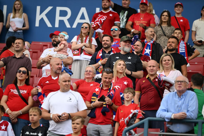 Wisła Kraków - Wrexham. Kibice