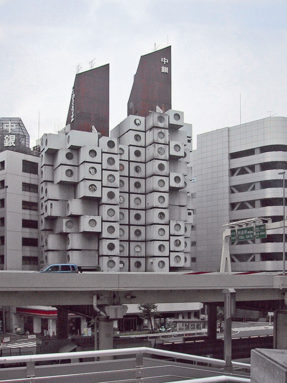 Capsule Tower w Tokio, projekt: Kisho Kurokawa