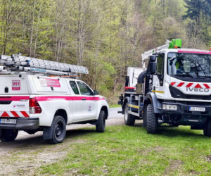 Pożar domu w Brennej