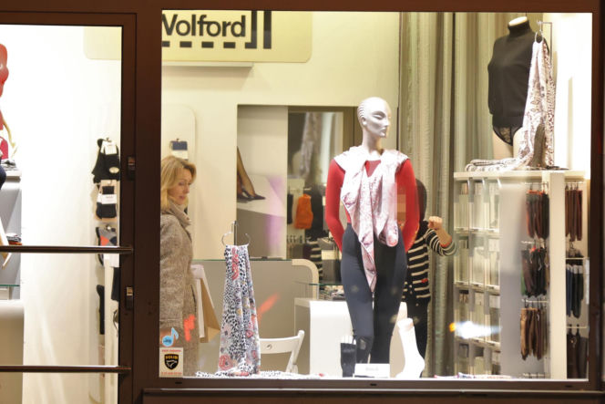 Anna Kalczyńska na zakupach