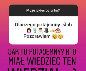 Katarzyna Grabowska na Instagramie o ślubie