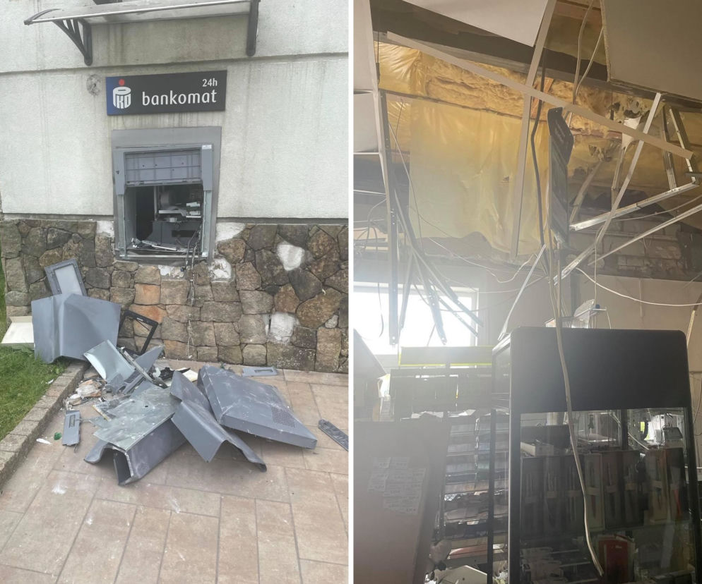 Przedbórz. Skok na bankomat na Rynku. Trwają poszukiwania sprawców