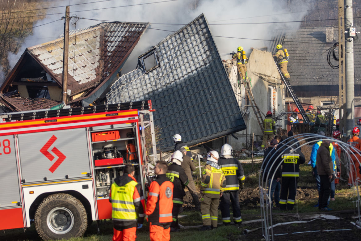Tragedia w Ustroniu! Wybuch gazu rozsadził dom jednorodzinny