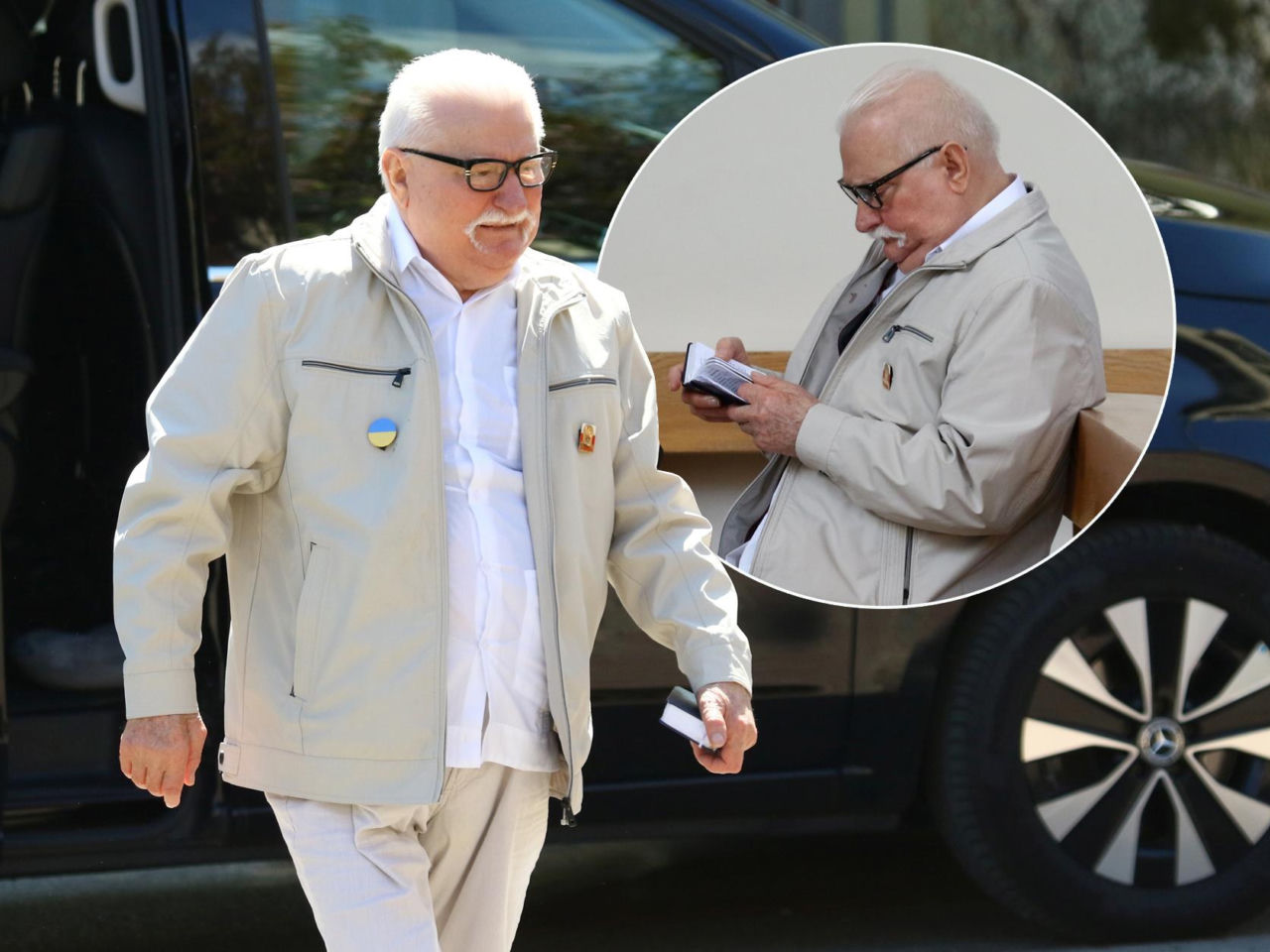 Lech Wałęsa jak włoski amant. Były prezydent zadał szyku w kościele