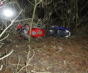 Tragiczny wypadek młodego motocyklisty. Stracił kontrolę i uderzył w drzewo