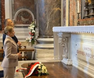 Urodziny św. Jana Pawła II Karol Nawrocki Marta Nawrocka