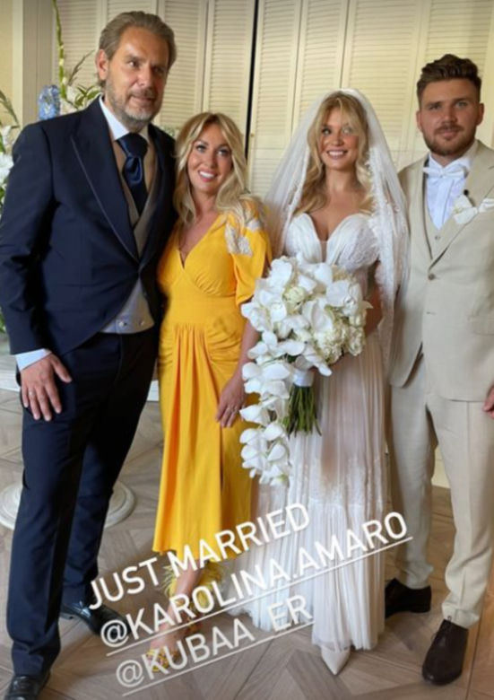 Tak Wojciech Modest Amaro bawił się na ślubie drugiej pasierbicy. Podarował jej coś wyjątkowego