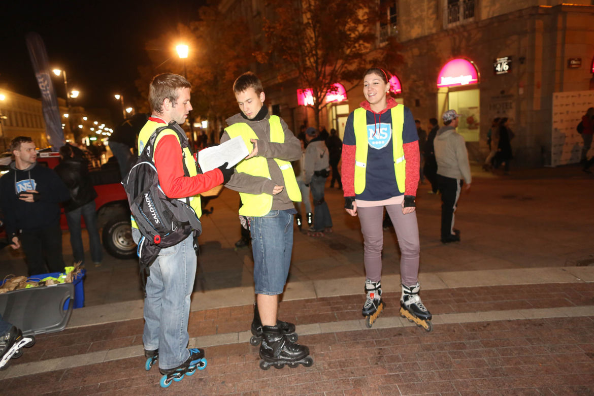 Nightskating po Warszawie