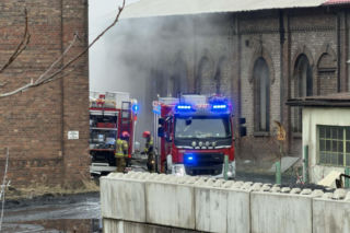 Pożar w dawnej kopalni