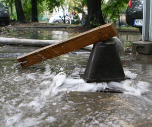Ulewa nad Warszawą