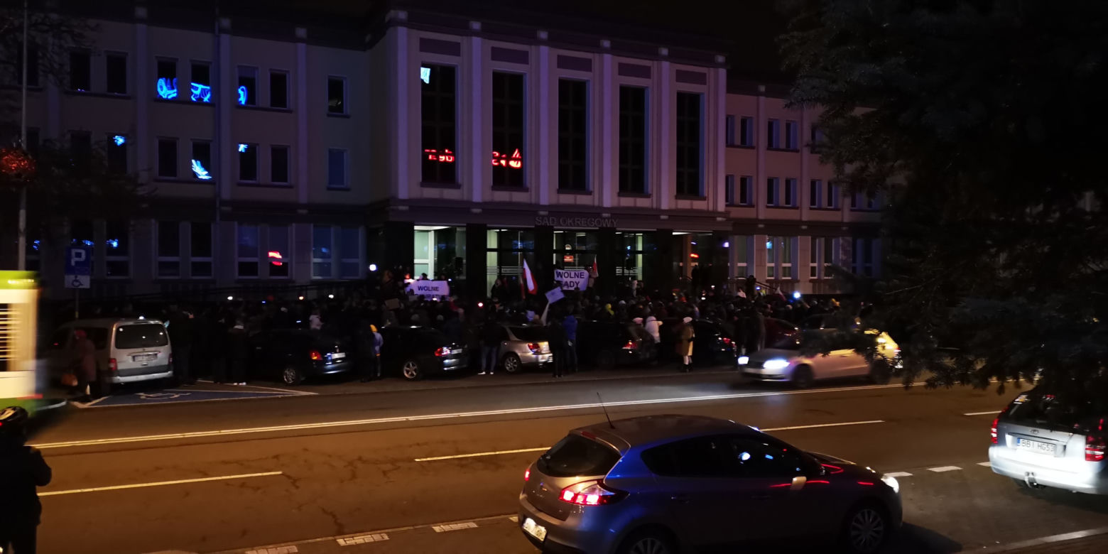 Solidarnie z Sędziami. Podlaski KOD protestował w Białymstoku