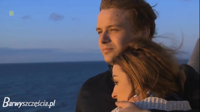Barwy szczęścia po wakacjach 2015. Klara (Olga Jankowska), Hubert (Marek Molak)