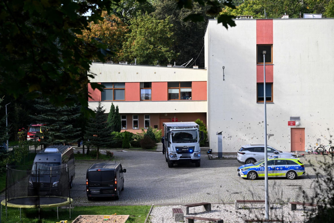 Pożar w ośrodku opiekuńczo-wychowawczym przy ul. Mazurskiej w Elblągu