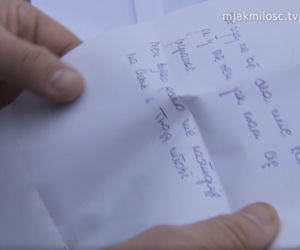 M jak miłość, list od Oli (Justyna Karłowska) do Tadeusza (Bartłomiej Nowosielski)