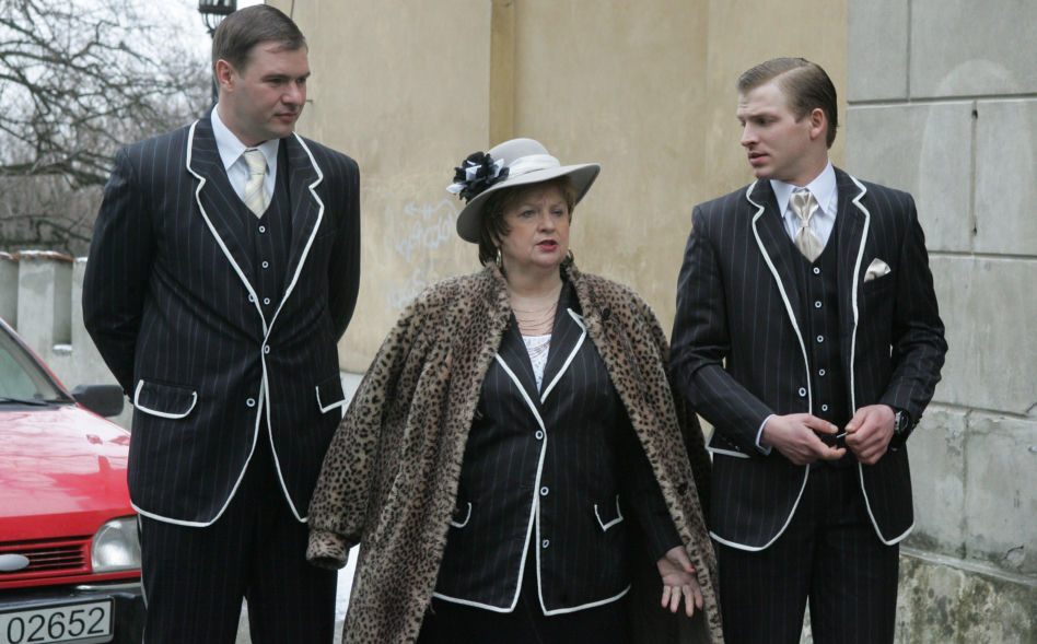 Stanisława Celińska z rodziną 