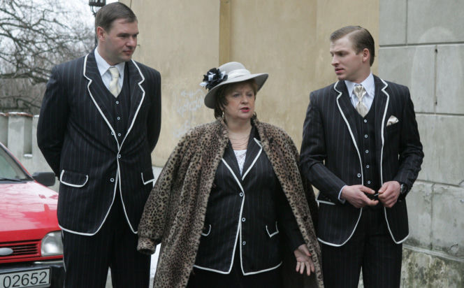 Stanisława Celińska z rodziną 
