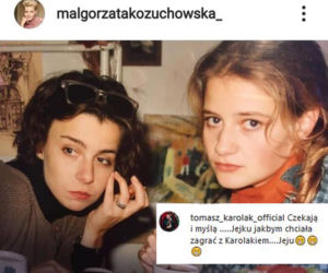 Kożuchowska i Kulesza na zdjęciu z Akademii Teatralnej