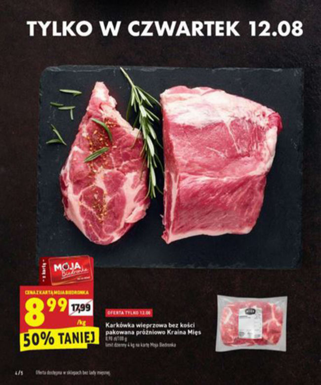 Giga promocje w Biedronce od 12.08