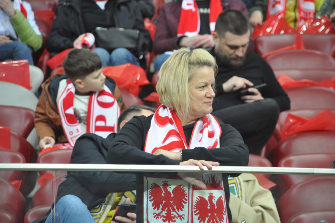 Polska - Litwa na PGE Narodowym. Zdjęcia kibiców