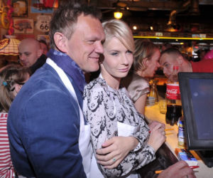 Cezary Pazura z żoną