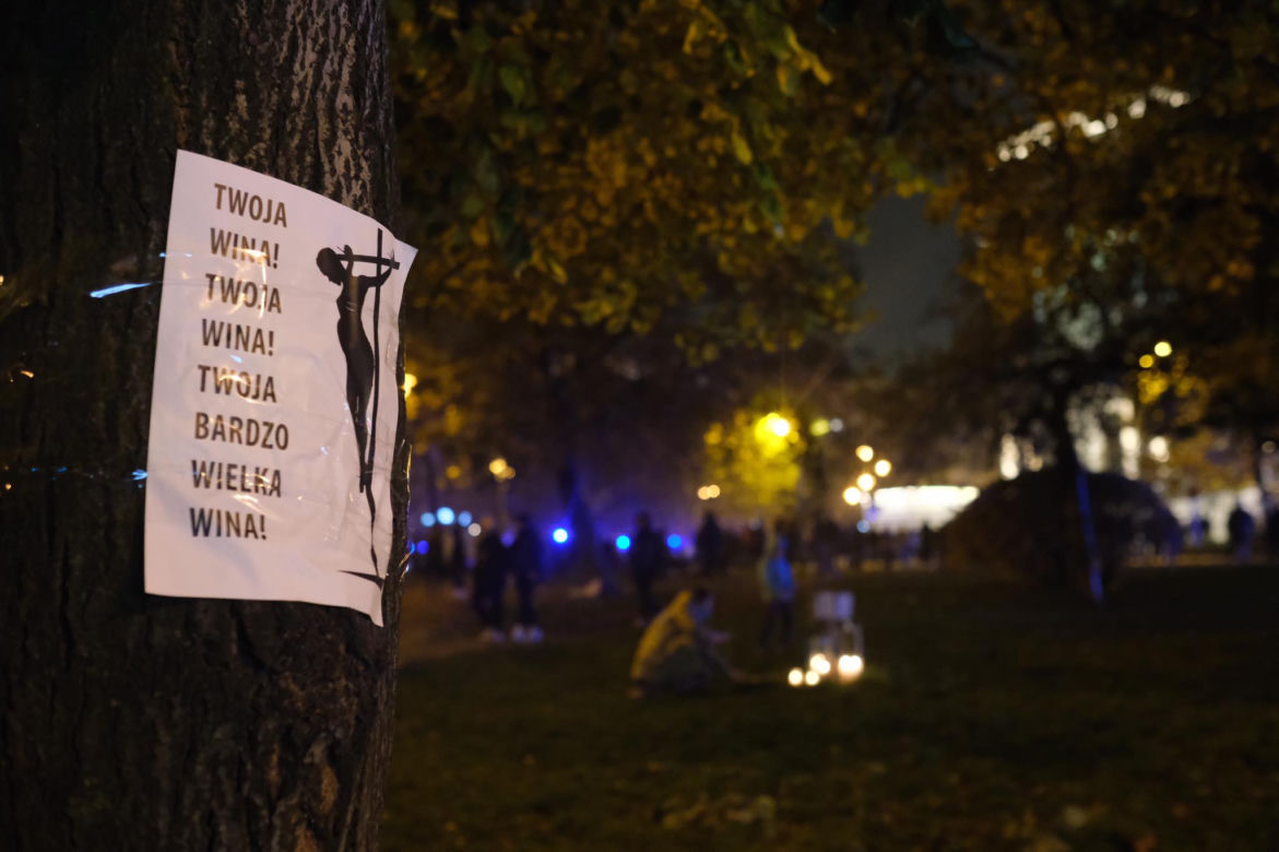 Plakaty manifestantów