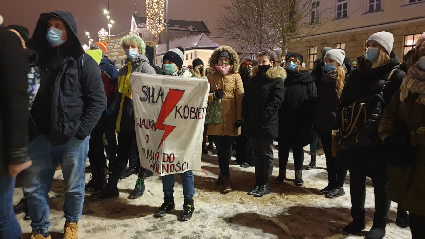 Kolejny protest w Lublinie po publikacji wyroku Trybunału Konstytucyjnego