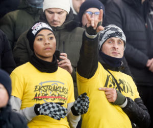 Mgła nie powstrzymała kibiców i piłkarzy GKS-u!