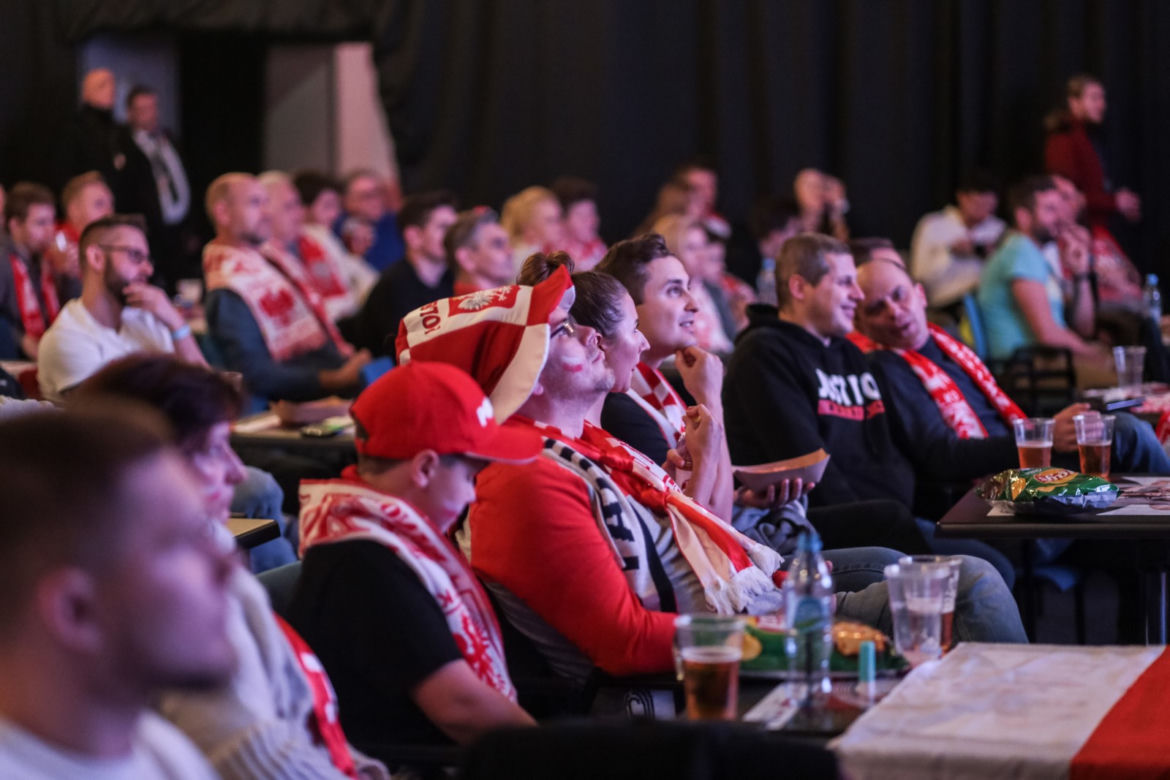 Strefa kibica na Stadionie Śląskim w czasie meczu Polska-Meksyk