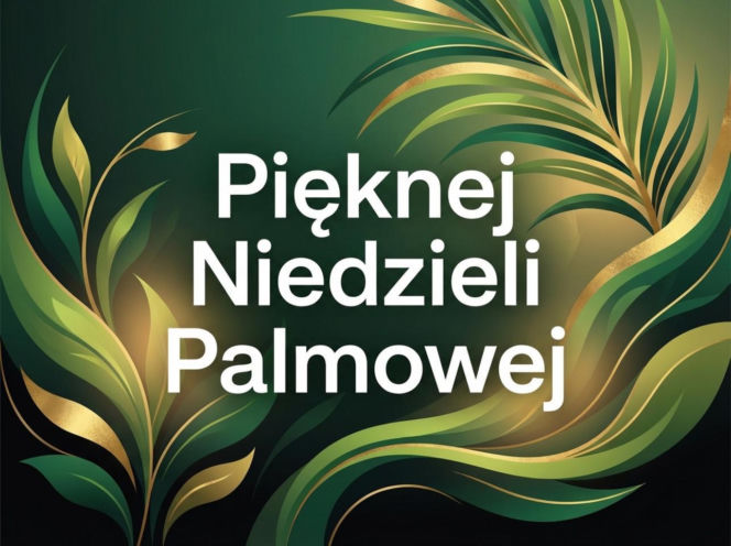 Kartka na Niedzielę Palmową