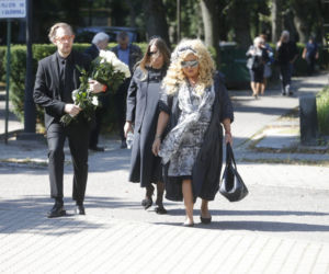 Magda Gessler na pogrzebie byłego męża