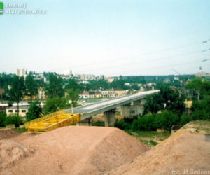 Budowa wiaduktu na trasie N-S Starachowice/ Maj 1998