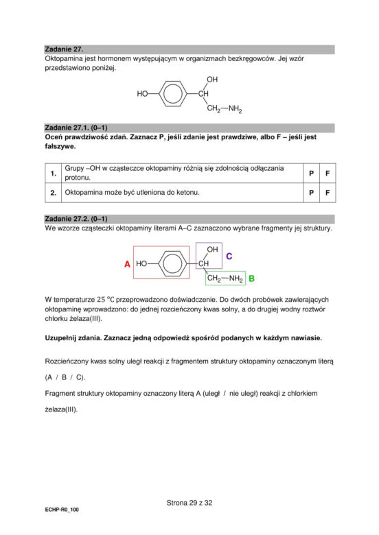 Matura 2025 chemia rozszerzona - arkusz CKE 16.05.2025 - Formuła 2015