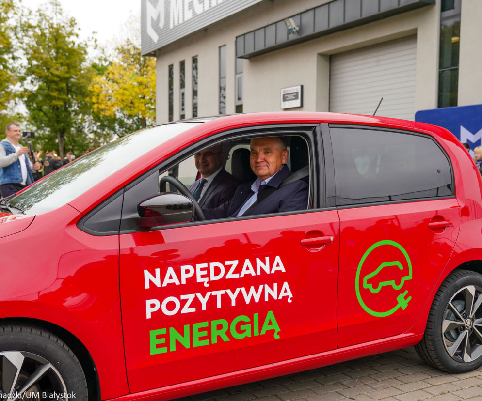 Prezydent Tadeusz Truskolaski w nowym aucie