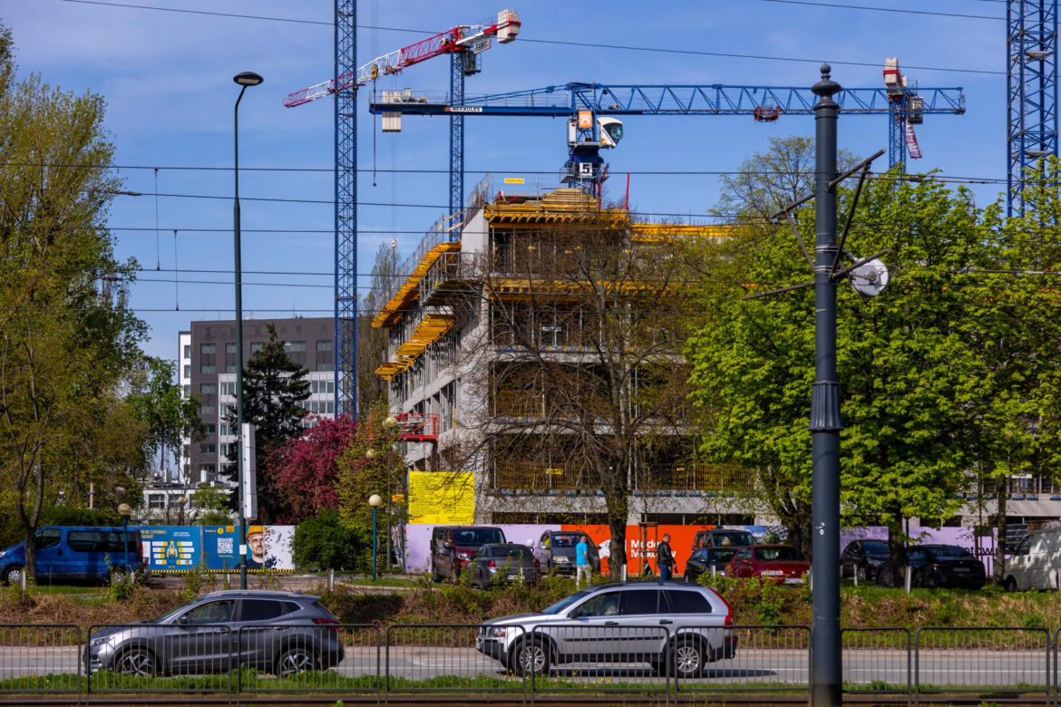 Budowa osiedla Modern Mokotów w Warszawie