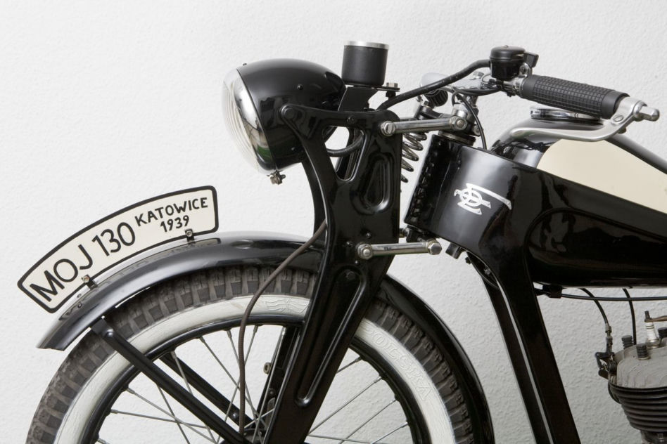 "Śląski Harley" - motocykl MOJ 130, produkowany w latch 1937-1939 w Katowicach
