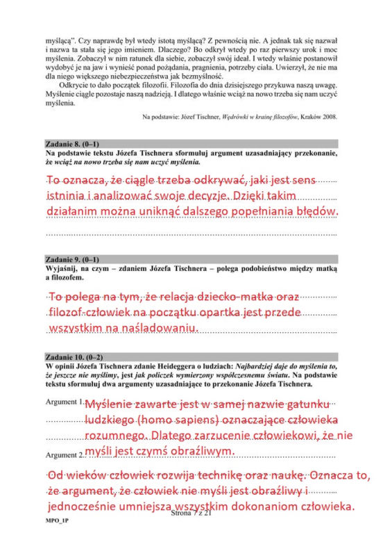 Arkusze CKE - matura j. polski - poziom podstawowy 8.06.2020 r. - ODPOWIEDZI