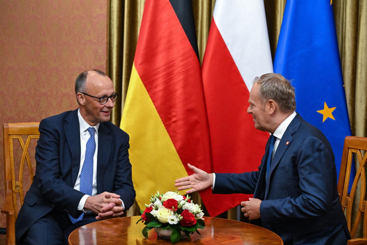 Premier Donald Tusk oraz kanclerz Niemiec Friedrich Merz 