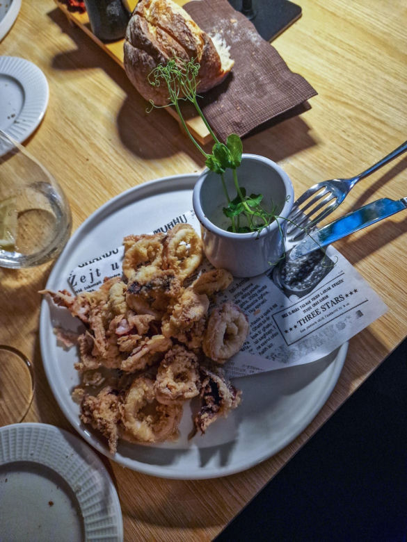 Restauracja Al Sale - smażone kalmary z sosem tatarskim
