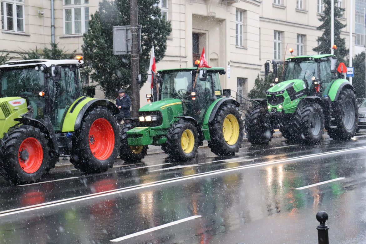 Protest rolników w Poznaniu 