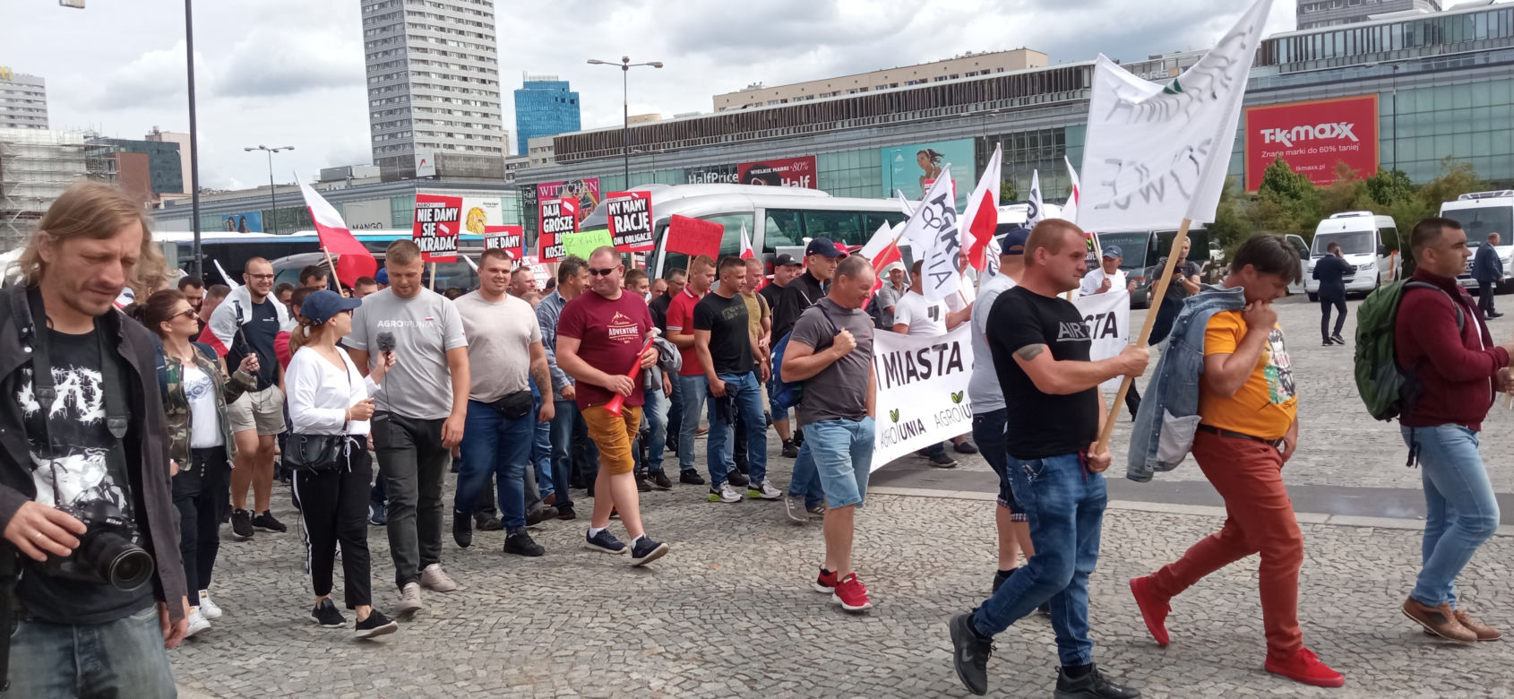 Protest Agrounii w Warszawie 7.07