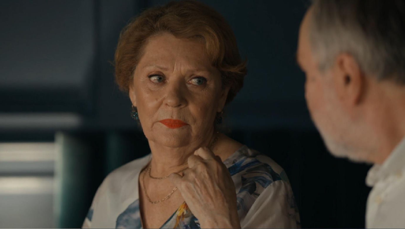 Barwy szczęścia, odcinek 3120. Józefina (Elżbieta Jarosik), Andrzej (Leon Charewicz)