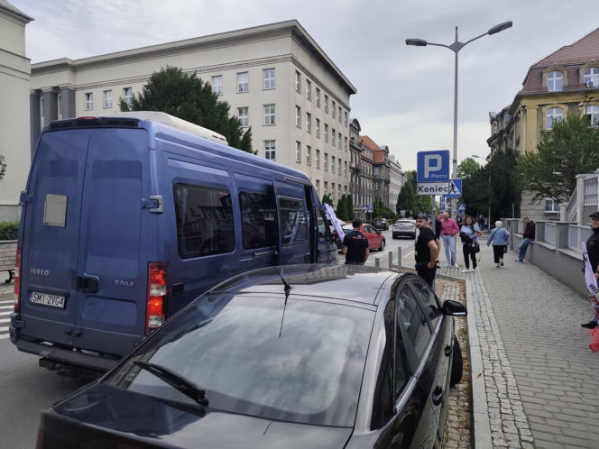 Protest górników i hutników