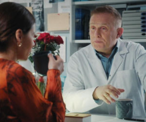 M jak miłość odc. 1921. Joanna (Dominika Sakowicz), Artur Rogowski (Robert Moskwa)