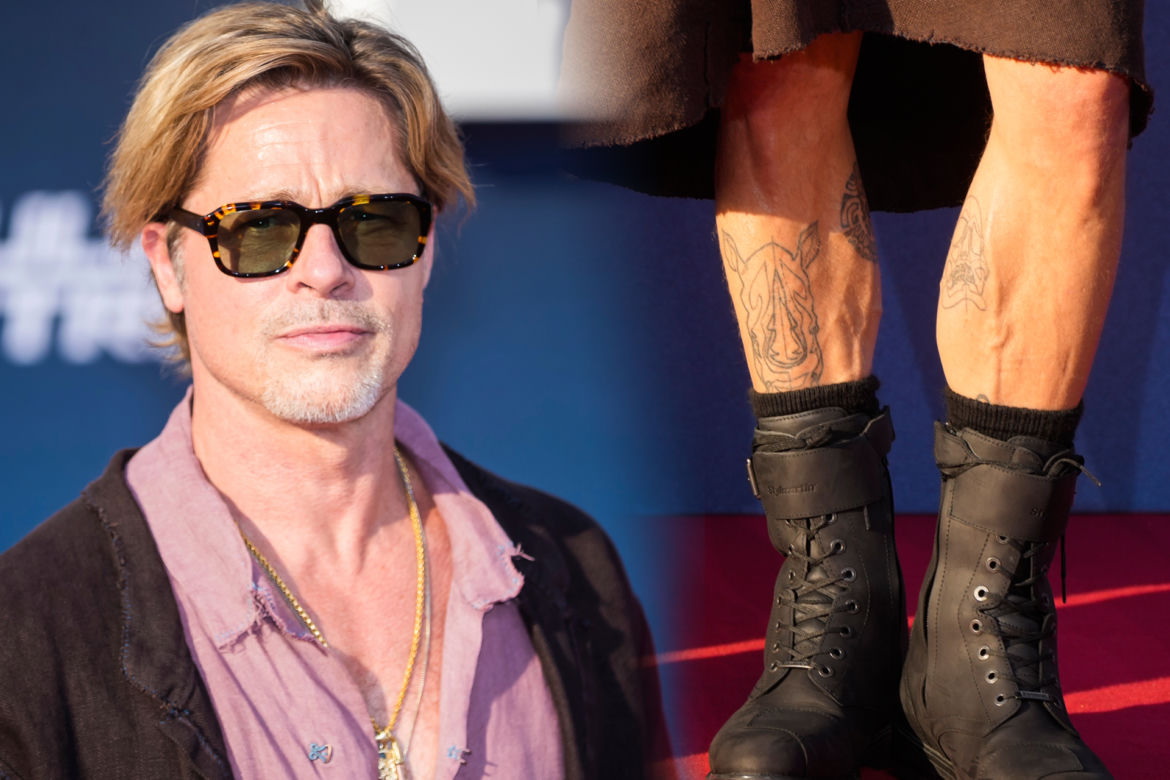 Brad Pitt w spódnicy. Pokazał się z zupełnie innej strony