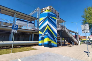Murale na przystanku SKM Łasztownia