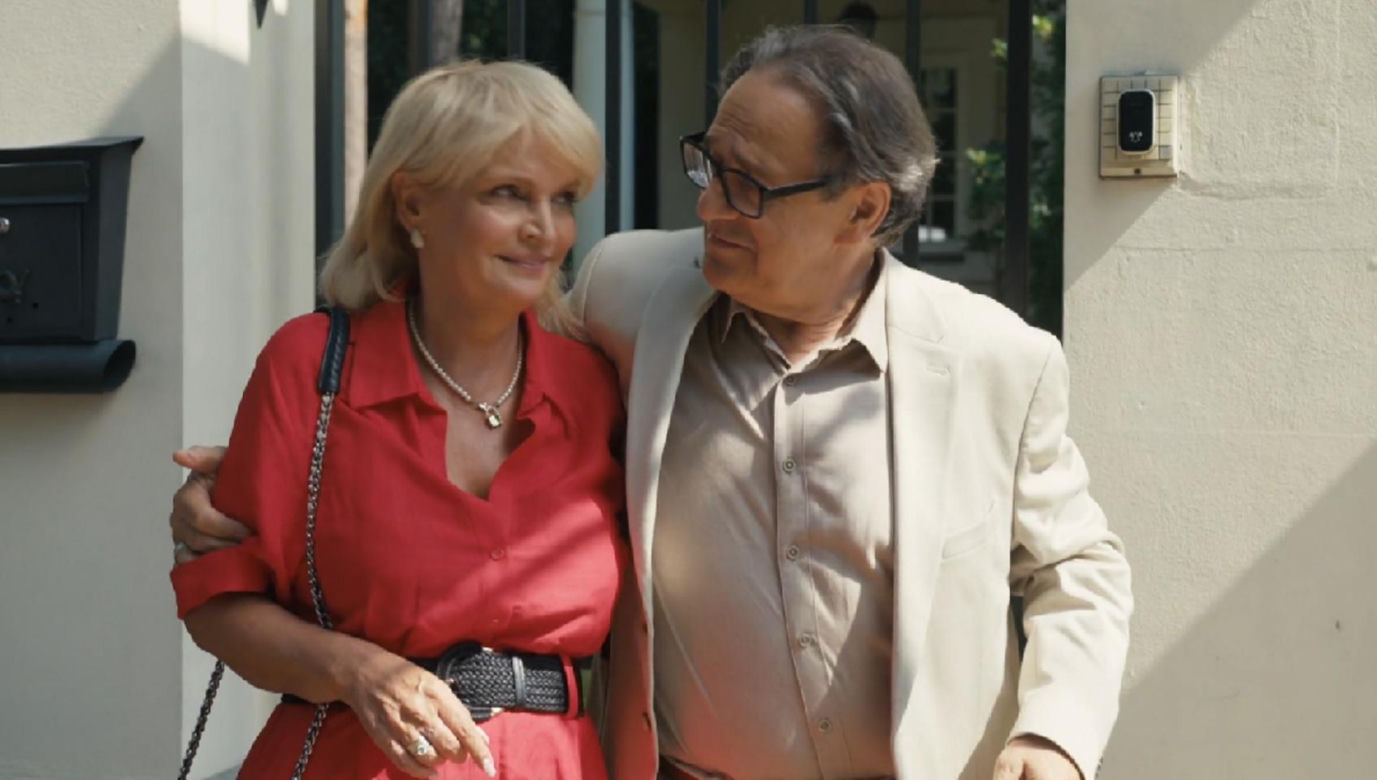 Barwy szczęścia, odcinek 3124. Małgorzata (Adrianna Biedrzyńska), Jerzy (Bronisław Wrocławski)