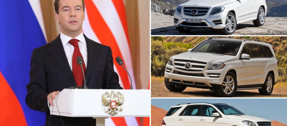 Dmitrij Miedwiediew, samochody Mercedes-Benz dla medalistów